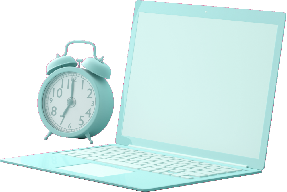 Koodo Laptop and Alarm Clock