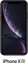 iPhone XR with logo