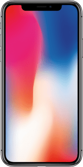 iPhone X space grey front