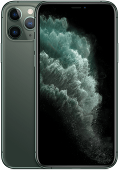 iPhone 11 Pro Midnight Green back to back