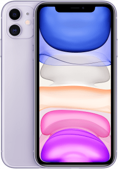 iPhone 11 Purple back to back