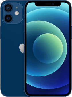 iPhone 12 mini blue back to back