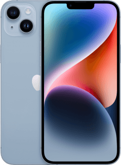 iPhone 14 Plus Blue front and back