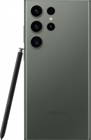 Samsung Galaxy S23 Ultra Green w/ Stylus back