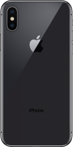 iPhone X space grey back
