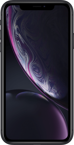 iPhone XR black front