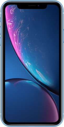 iPhone XR blue front