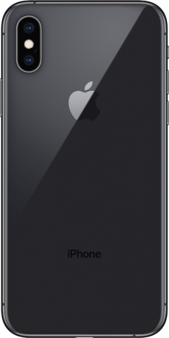 iPhone Xs space grey back
