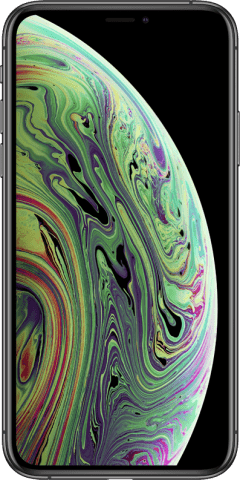 iPhone Xs space grey front
