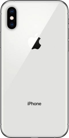 iPhone Xs silver back