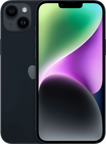 iPhone 14 Plus Midnight front and back