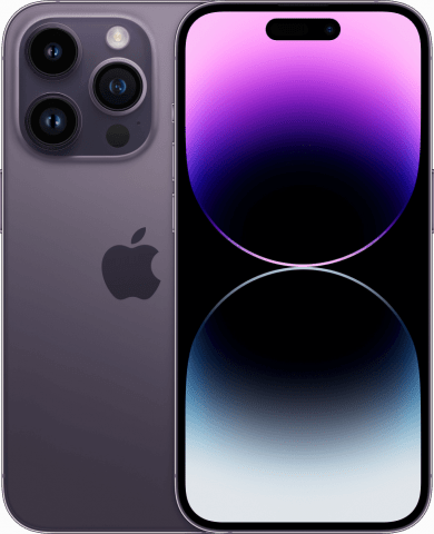 iPhone 14 Pro Purple front and back