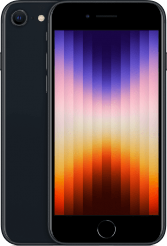 iPhone SE Midnight front and back