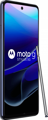 moto g stylus 5G side with stylus