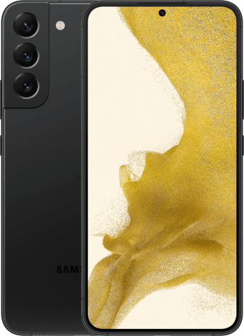 Samsung Galaxy S22+ phantom black frontback